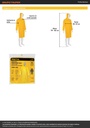 Gabardina impermeable ligera de PVC, talla G, PRETUL