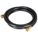 Manguera para gas, PVC negra, 3/8' flare,1 m, FOSET