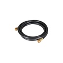 Manguera para gas, PVC negra, 3/8' flare, 2 m, FOSET