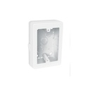 Caja de contactos para canaleta 3' x 5', blanca, VOLTECK