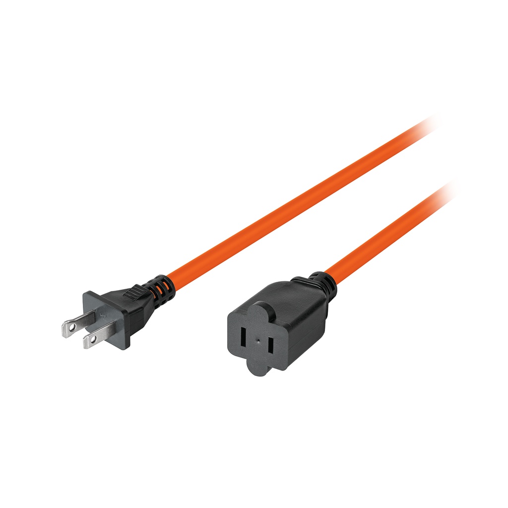 Extensión eléctrica uso rudo 10 m 2x16 AWG para 1 clavija