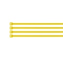 Bolsa con 50 cinchos plásticos 40 lb, 150 x 3.5 mm, amarillo