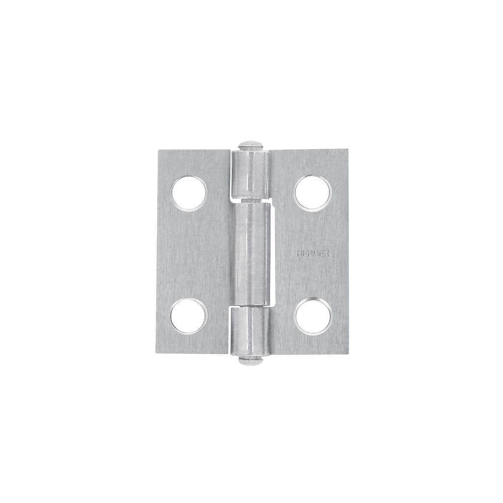 Bisagra rectangular 1' acero pulido, HERMEX