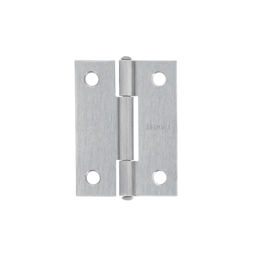 Bisagra rectangular 2' acero pulido, HERMEX