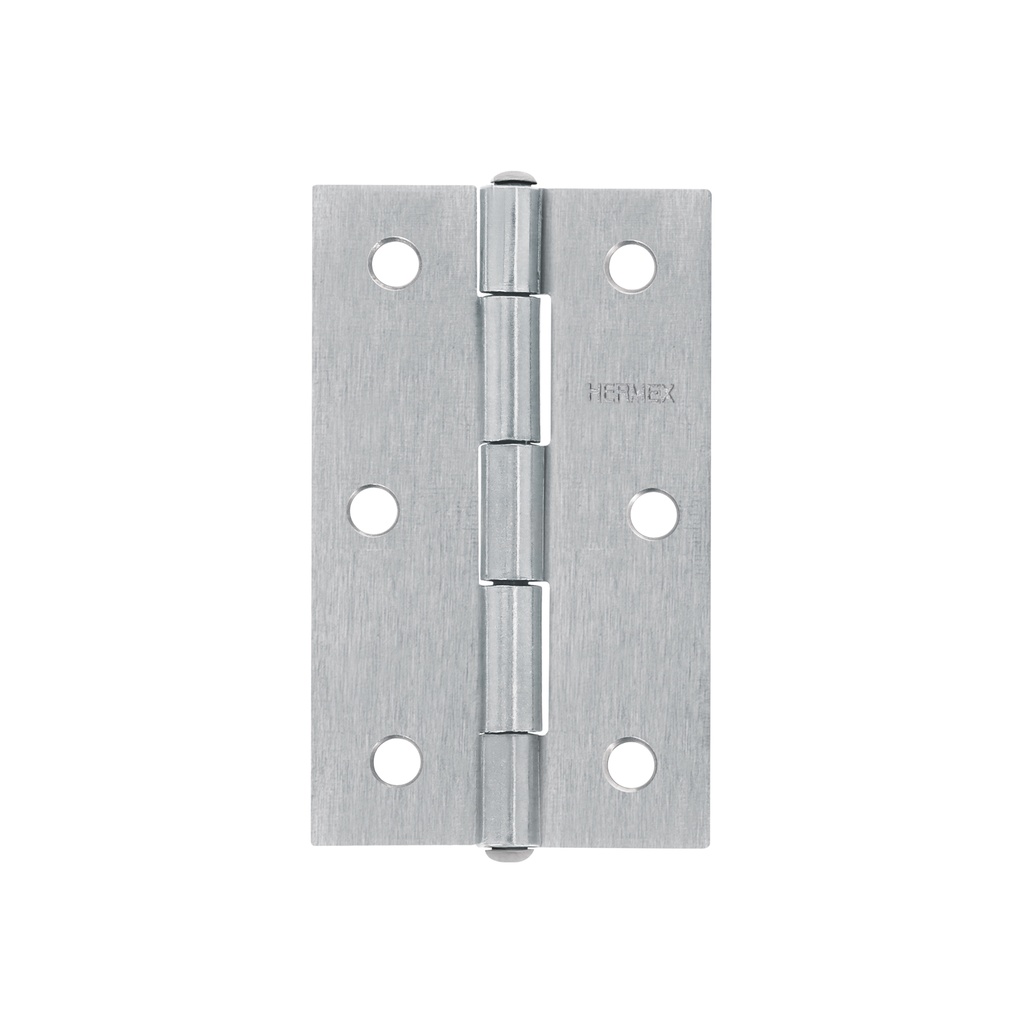 Bisagra rectangular 3-1/2' acero pulido, HERMEX
