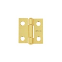 Bisagra rectangular 1' acero latonado, HERMEX