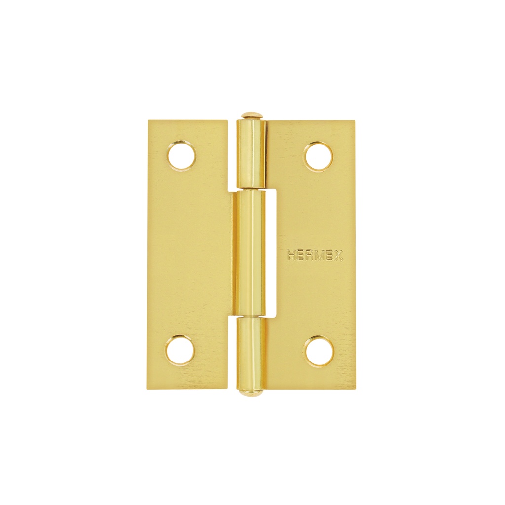 Bisagra rectangular 2' acero latonado, HERMEX