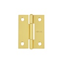 Bisagra rectangular 2' acero latonado, HERMEX