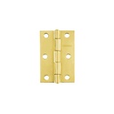 Bisagra rectangular 3' acero latonado, HERMEX