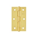 Bisagra rectangular 3-1/2' acero latonado, HERMEX