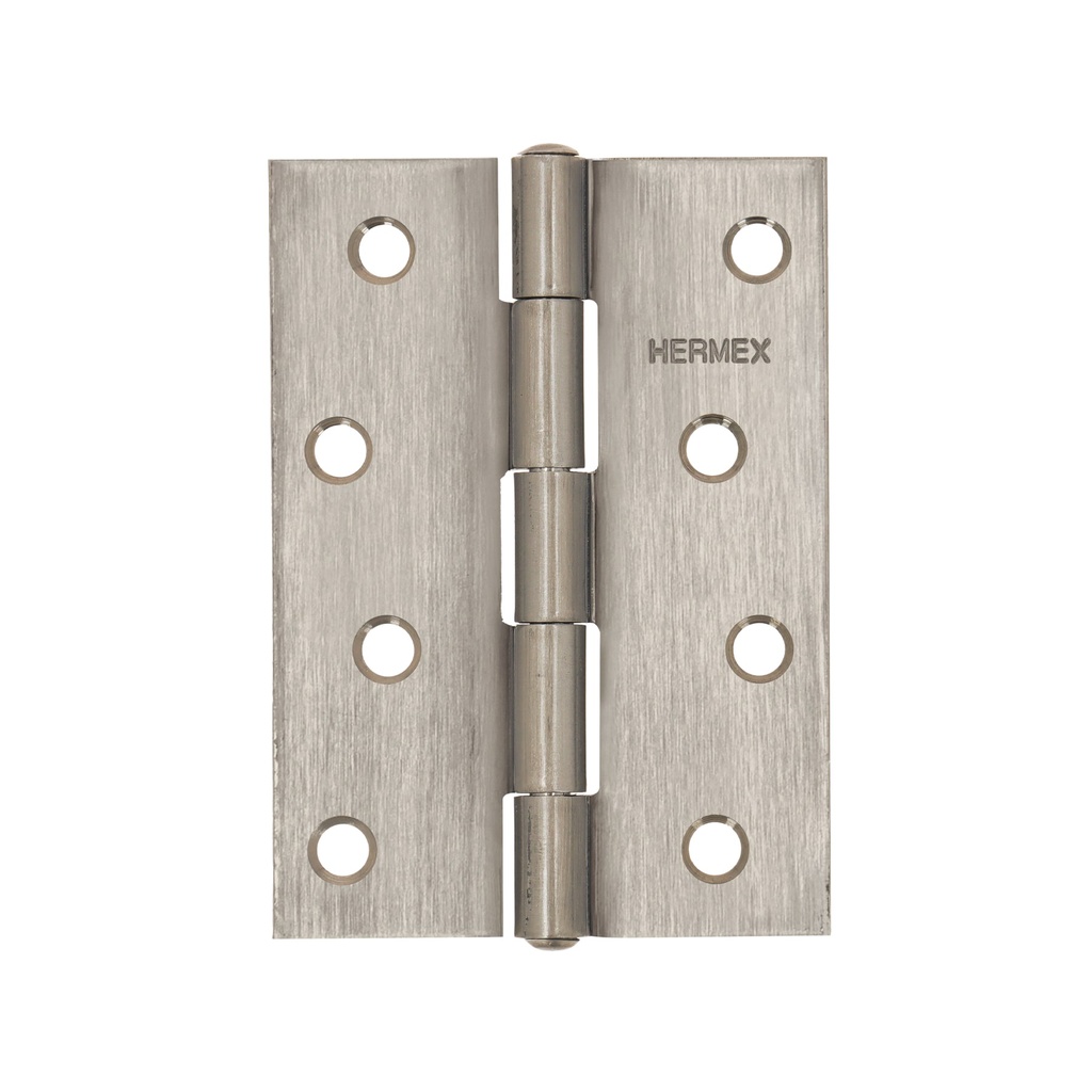 Bisagra rectangular 4' acero inoxidable, HERMEX