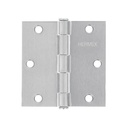 Bisagra cuadrada 3-1/2', satinado, cabeza plana, HERMEX