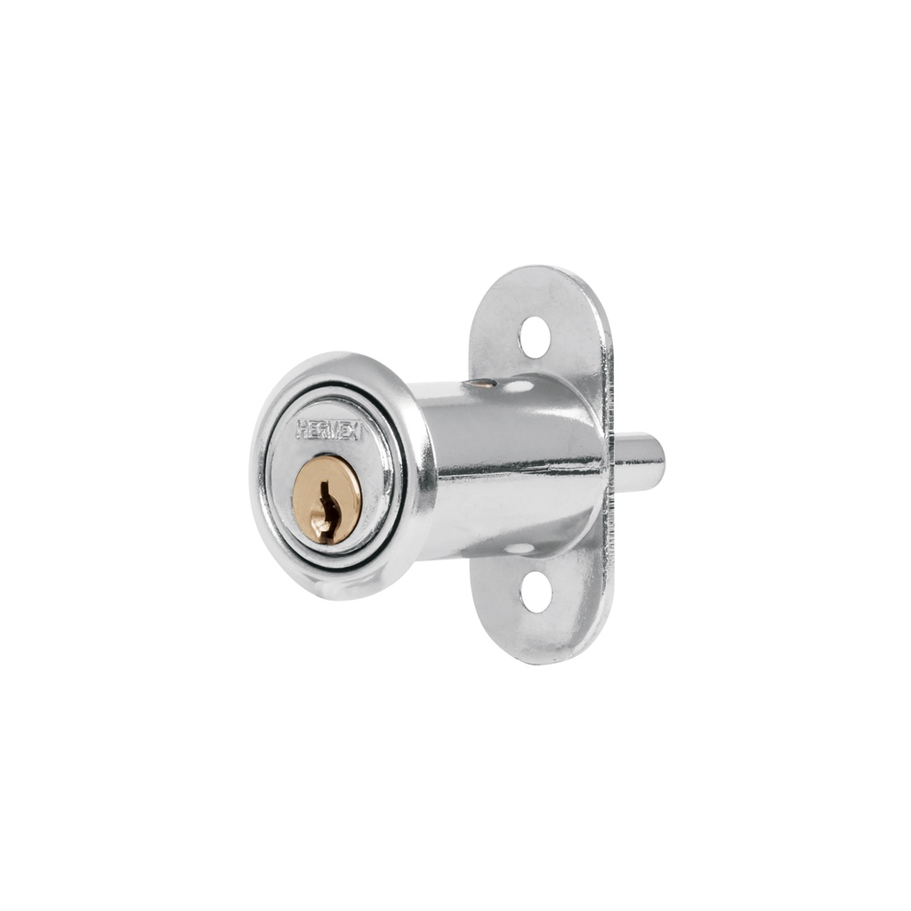 Cerradura para mueble, modelo 20, cromo, HERMEX