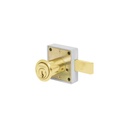 Cerradura para mueble, modelo 25, latón, HERMEX