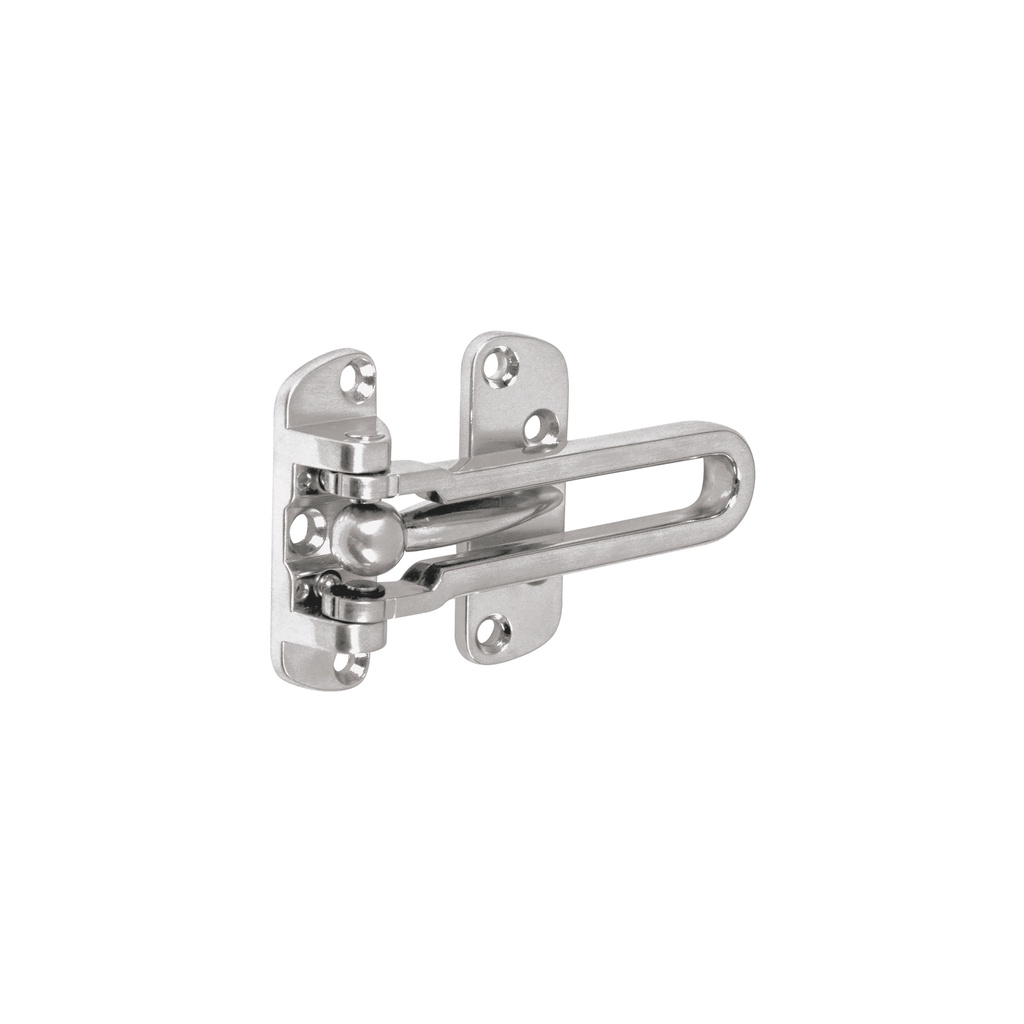 Pasador abatible para puerta, acabado cromo mate, HERMEX