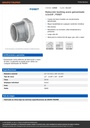 Reducción bushing acero galvanizado 1/2x3/8', FOSET