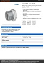 Reducción bushing acero galvanizado 2x1/2', FOSET