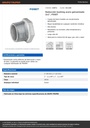 Reducción bushing acero galvanizado 2x1', FOSET