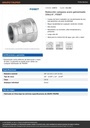 Reducción campana acero galvanizado 3/8x1/4', FOSET