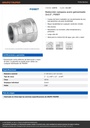 Reducción campana acero galvanizado 2x1/2', FOSET