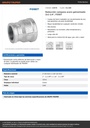 Reducción campana acero galvanizado 2x1-1/4', FOSET