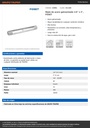Niple de acero galvanizado 1/4' x 2', FOSET
