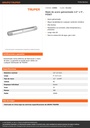 Niple de acero galvanizado 1/2' x 5', FOSET