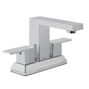 Mezcladora para lavabo 4', cromo, FOSET KUBO