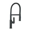 Monomando nariz flexible para fregadero, negro,FOSET RIVIERA