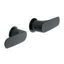 Juego manerales palanca para regadera, negro, FOSET RIVIERA