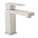 Monomando corto para lavabo, satín, FOSET KUBO