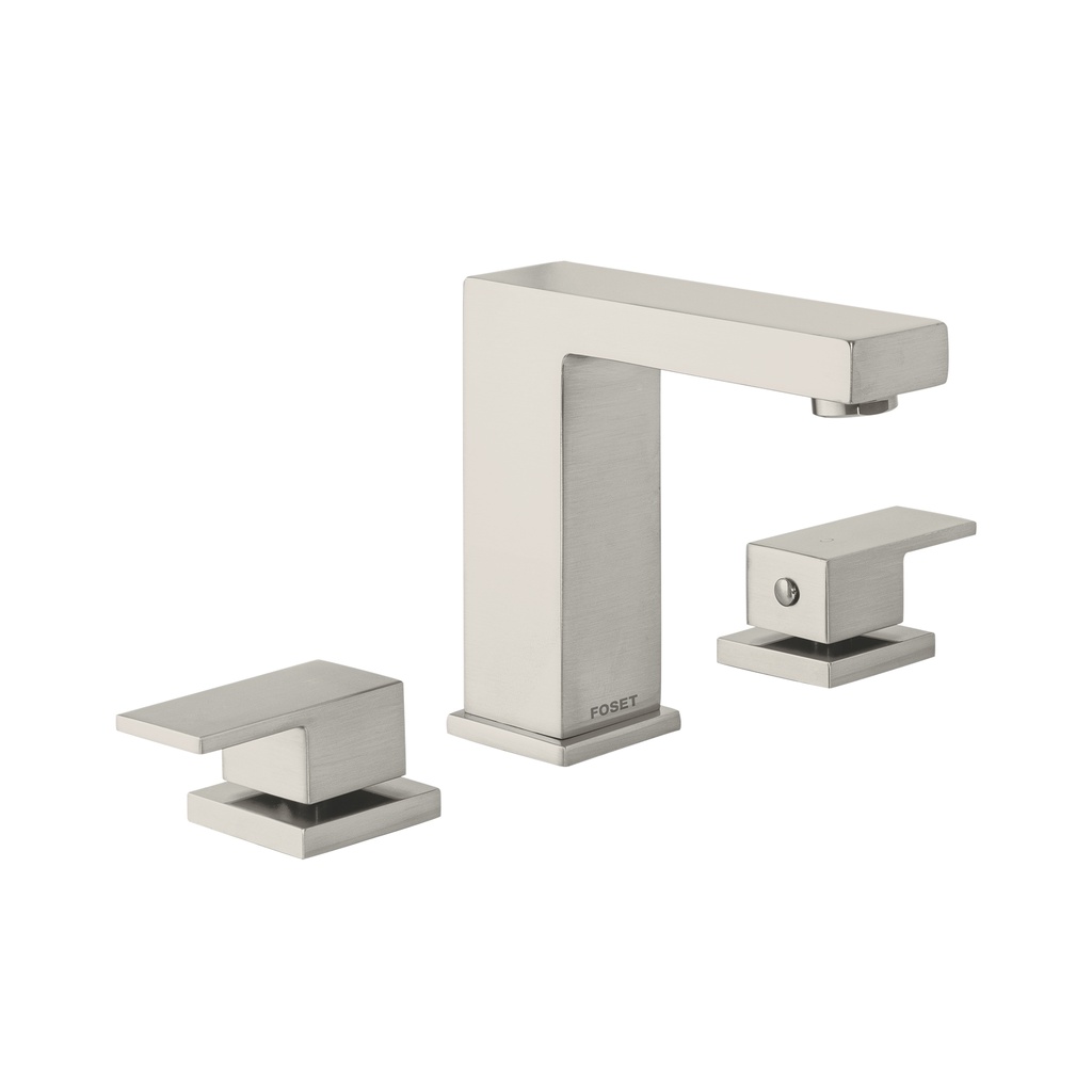 Mezcladora para lavabo taladros separados, satín, FOSET KUBO