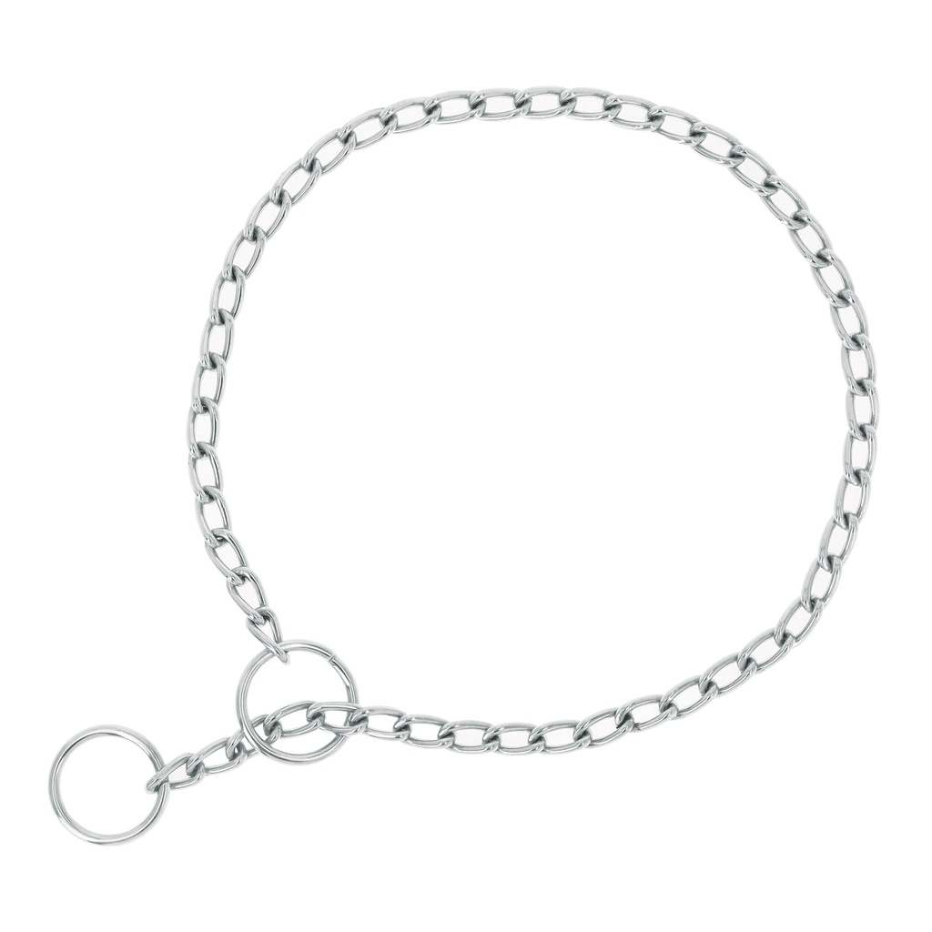 Collar de entrenamiento para perro, 45 cm, eslabón 2 mm