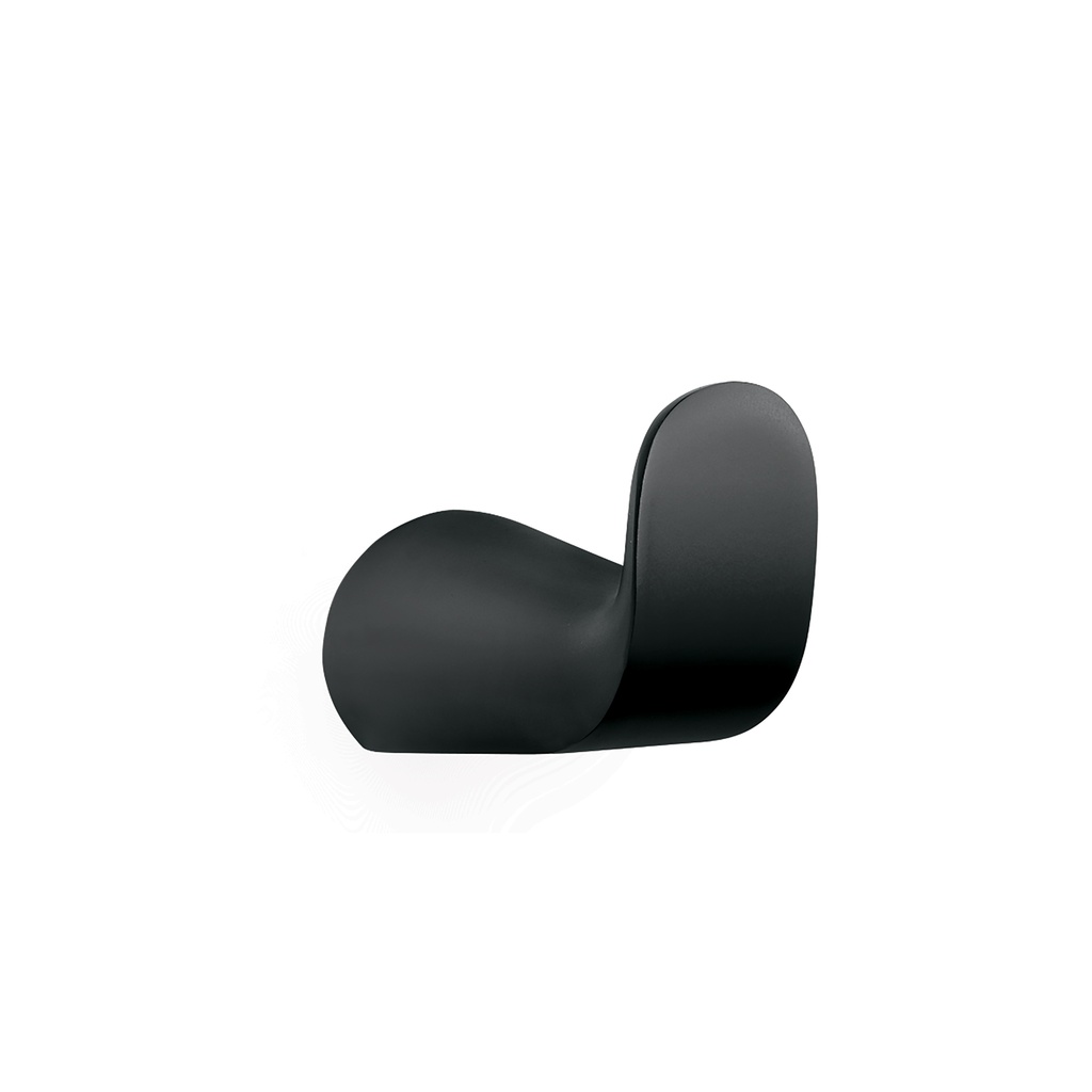 Gancho sencillo para toallas, negro, FOSET RIVIERA