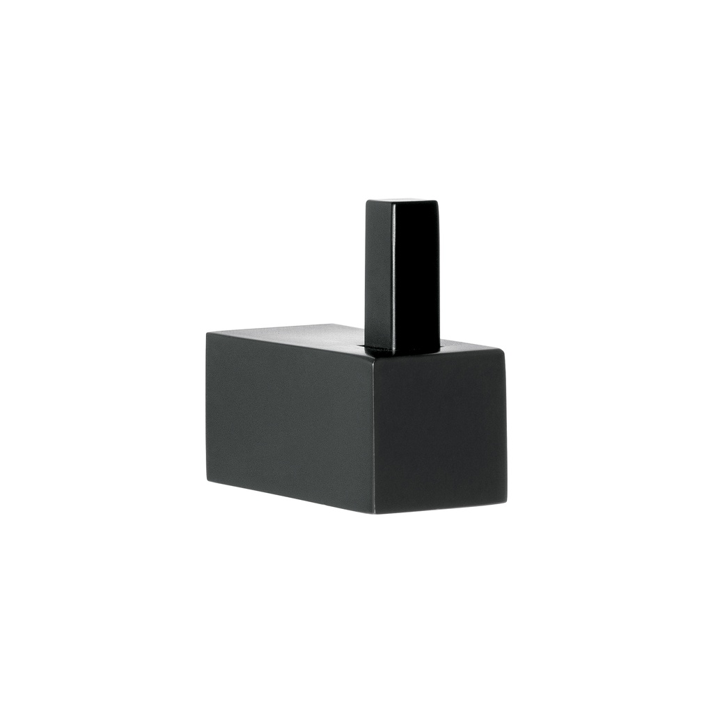 Gancho sencillo para toallas, negro, FOSET KUBO