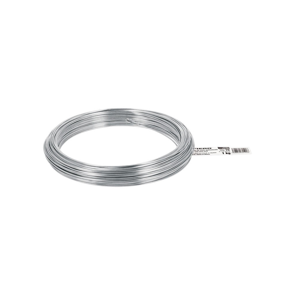 Kilo de alambre galvanizado, calibre 16, FIERO