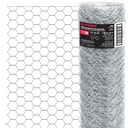 Rollo malla hexagonal cal.20, 1.5x 45m, abertura 50mm, 15kg