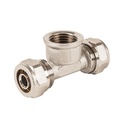 Tee para PEALPE,3/8x1/2x3/8',con rosca hembra central, FOSET