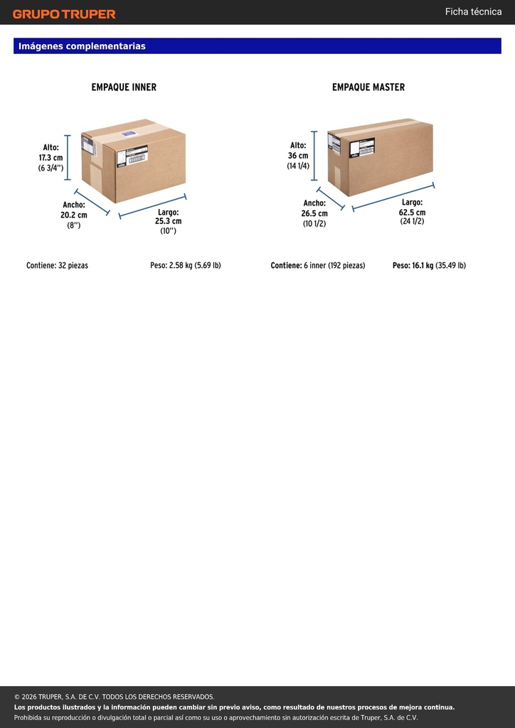 Caja tipo chalupa 2' x 4' económica, VOLTECK