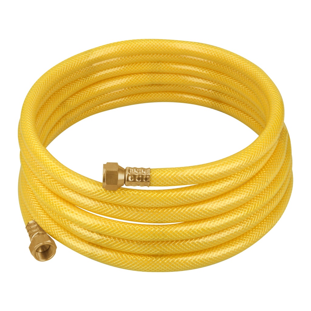 Manguera para gas, PVC amarilla, 3/8'flare, 4 m, FOSET