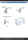 Maneral palanca para monomando lavabo AEM-45, cromo, AERO