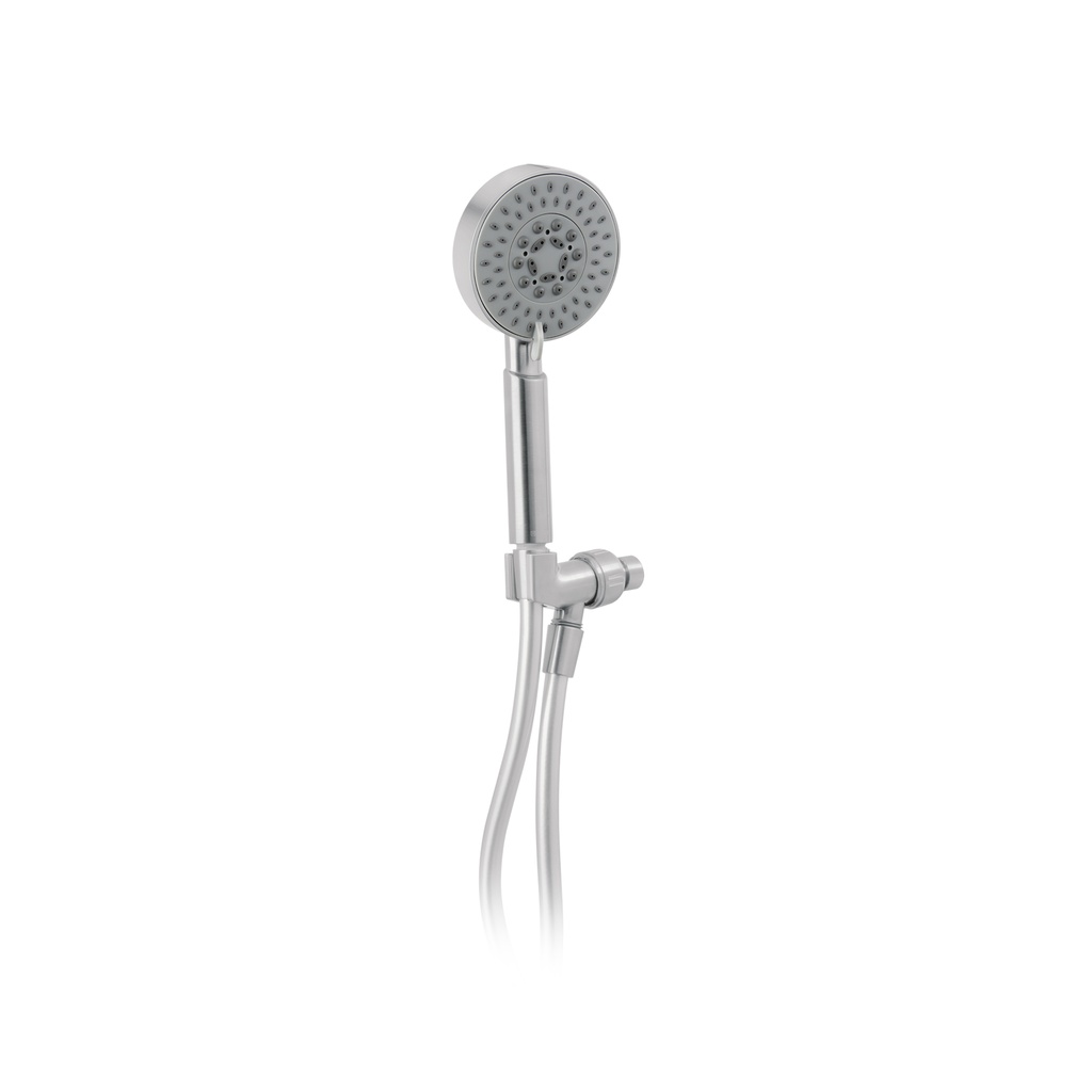 Regadera satín de teléfono 4' con soporte, FOSET ELEMENT