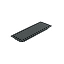 Resumidero rectangular 30x11cm reversible, negro, FOSET AQUA