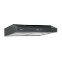 Campana extractora 50 cm, empotrable, negra, FOSET