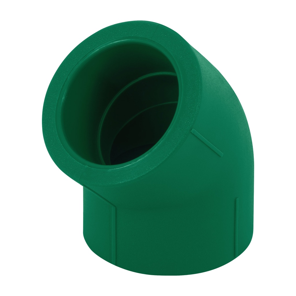 Codo 45° de PPR, 1-1/4' (40mm), FOSET