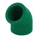 Codo 45° de PPR, 1-1/4' (40mm), FOSET