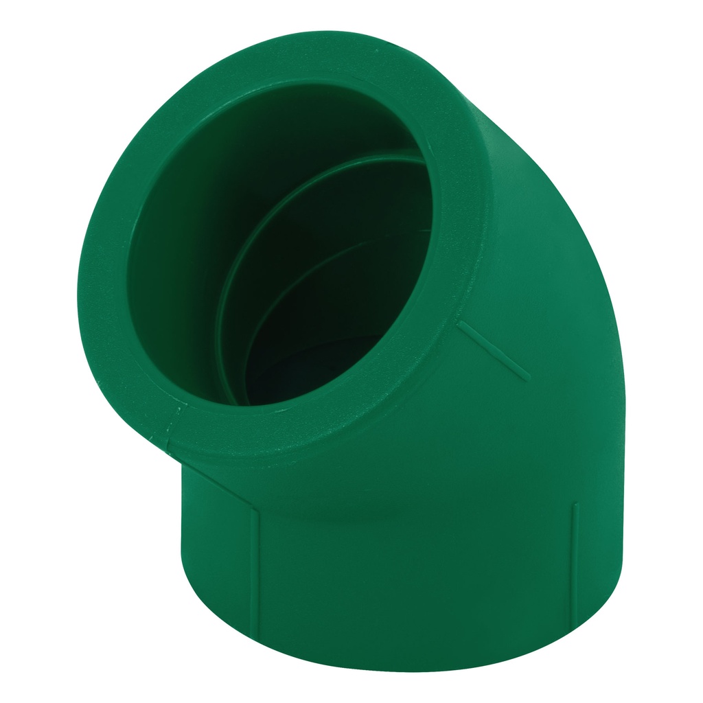 Codo 45° de PPR, 1-1/2' (50mm), FOSET