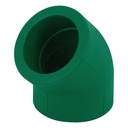 Codo 45° de PPR, 1-1/2' (50mm), FOSET