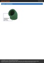 Codo 45° de PPR, 2' (63mm), FOSET
