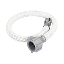 Manguera lavabo/fregadero,vinilo,1/2'x3/8',40cm, plást/lat